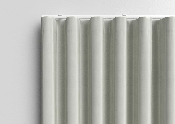 Akoya Faux Silk, Lustre Pure Silver - Made to Measure Curtains - Image 13